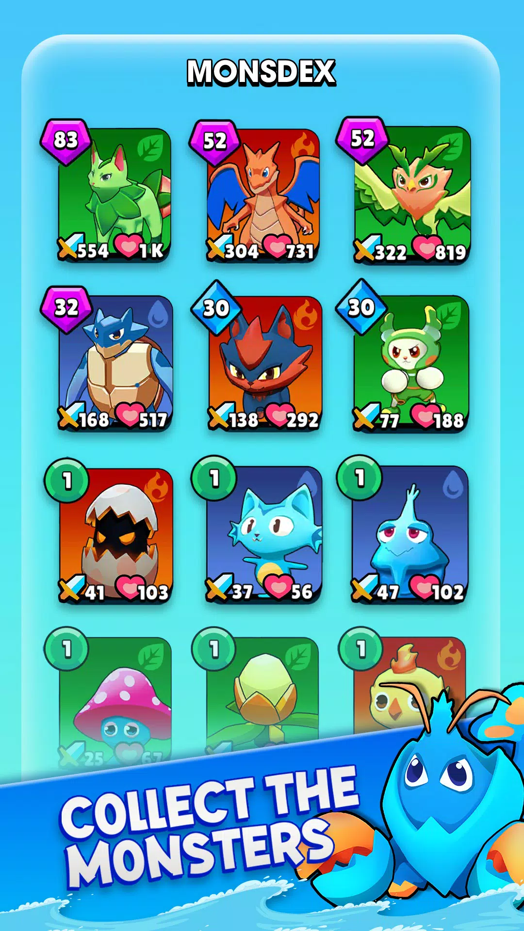 Negamon Lite: Monster Battle Capture d'écran 1