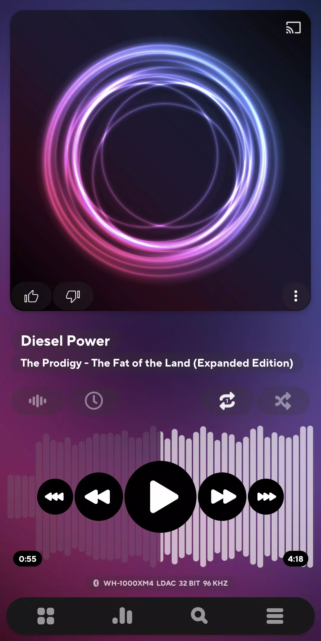 Reprodutor de Música Poweramp Captura de tela 0