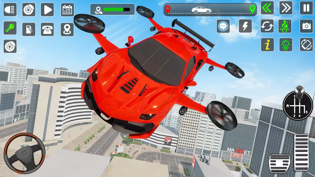 Flying Car Games Car Flight 3D应用截图第0张