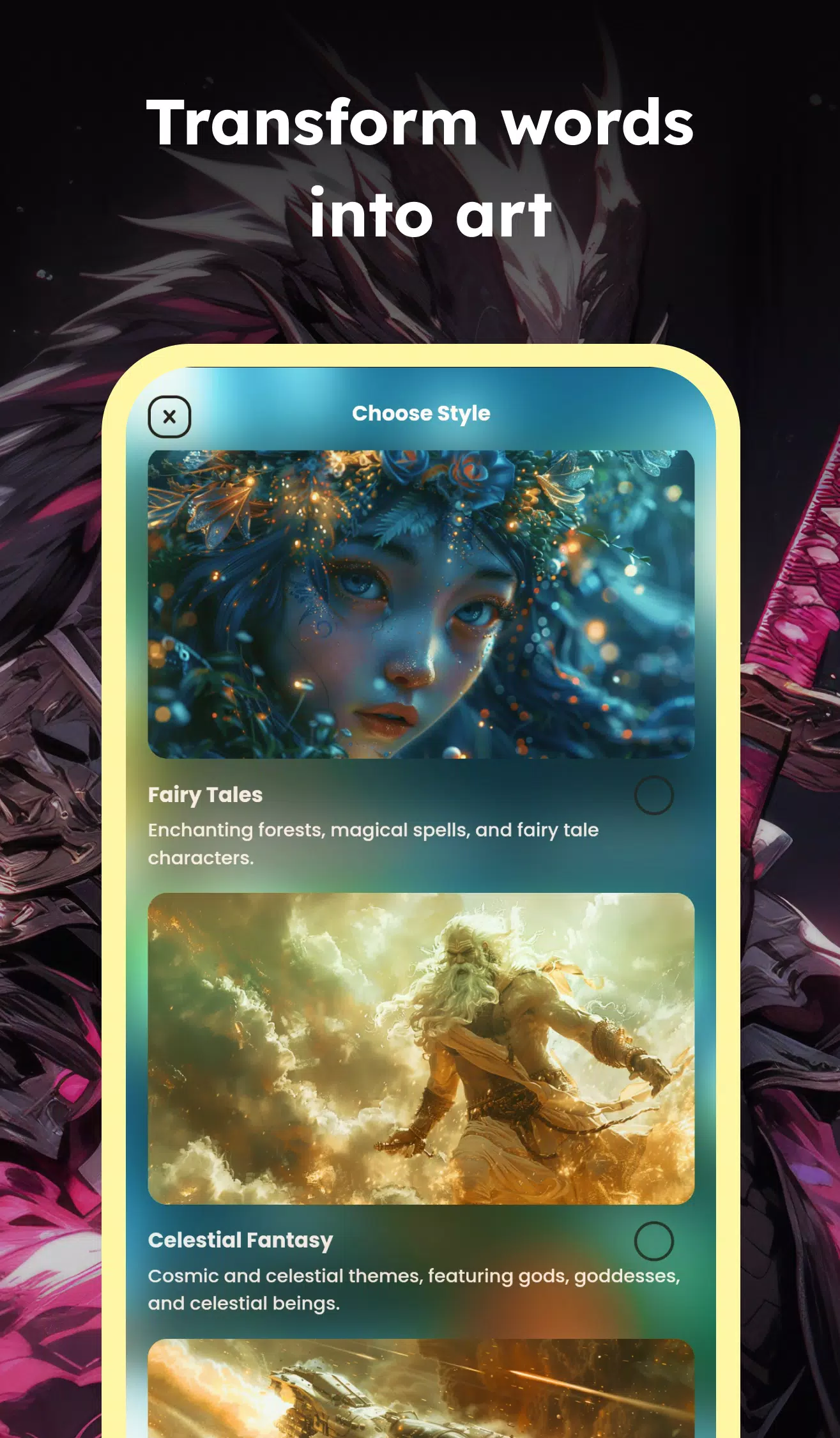 AI Fantasy Art Generator Tangkapan skrin 1