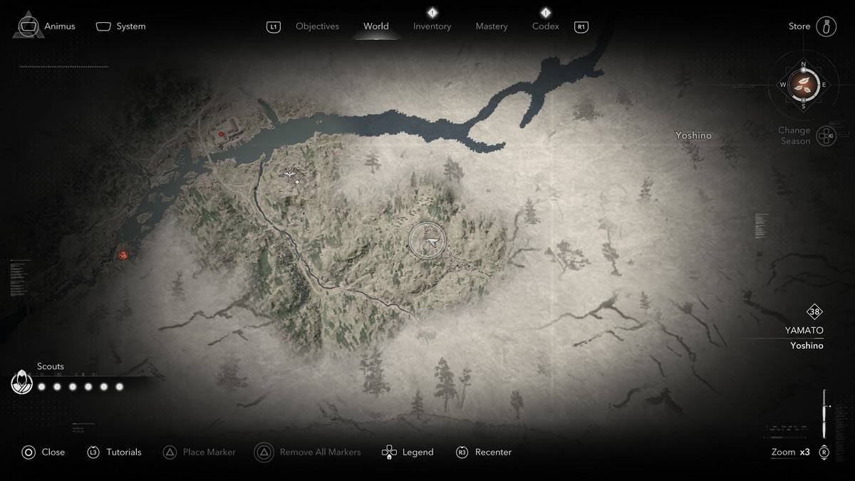 Легендарное местоположение Sumi-E в Assassin's Creed Shadows.