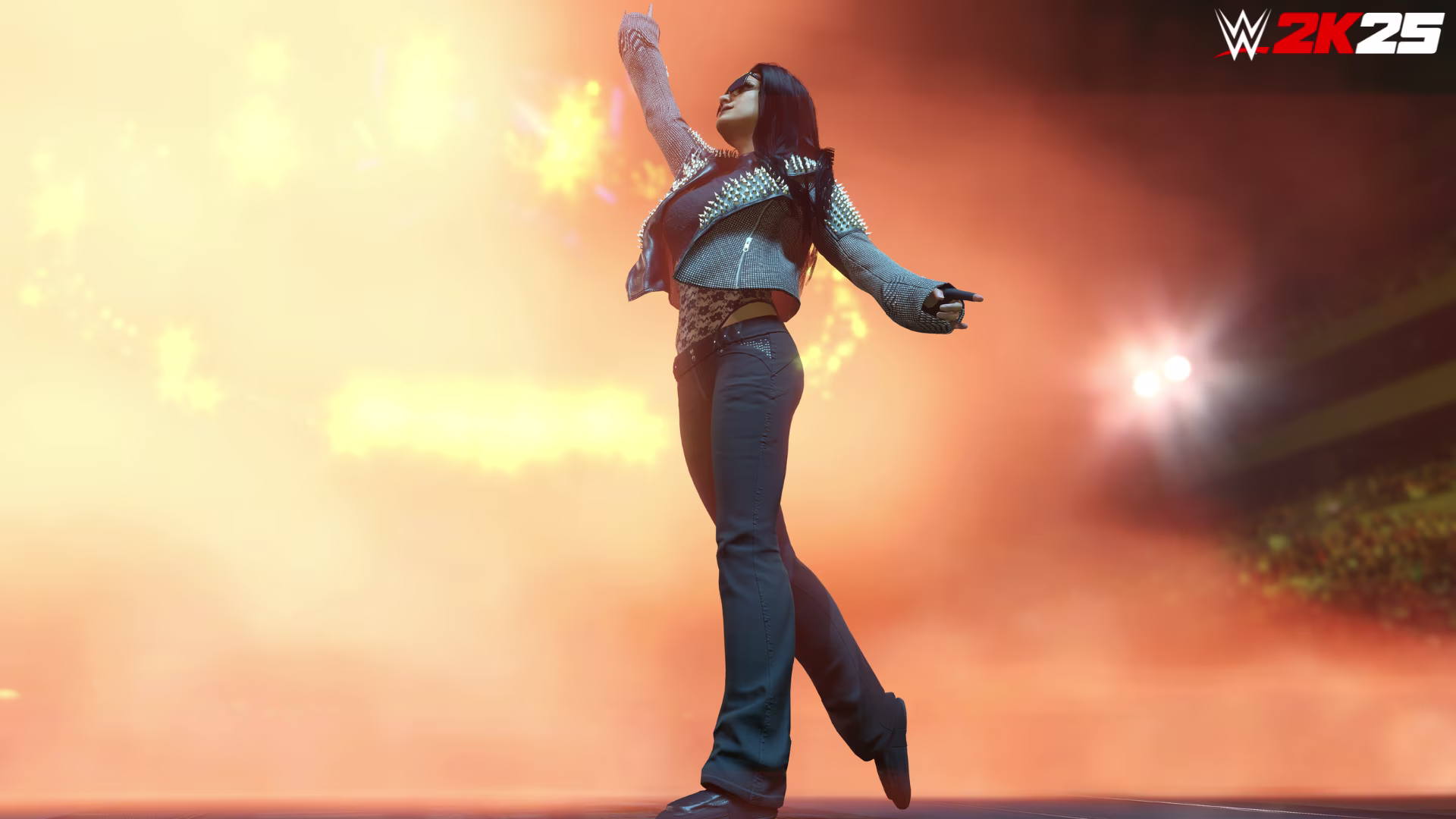Superstar personalizzata femminile nella modalità myrise WWE 2K25