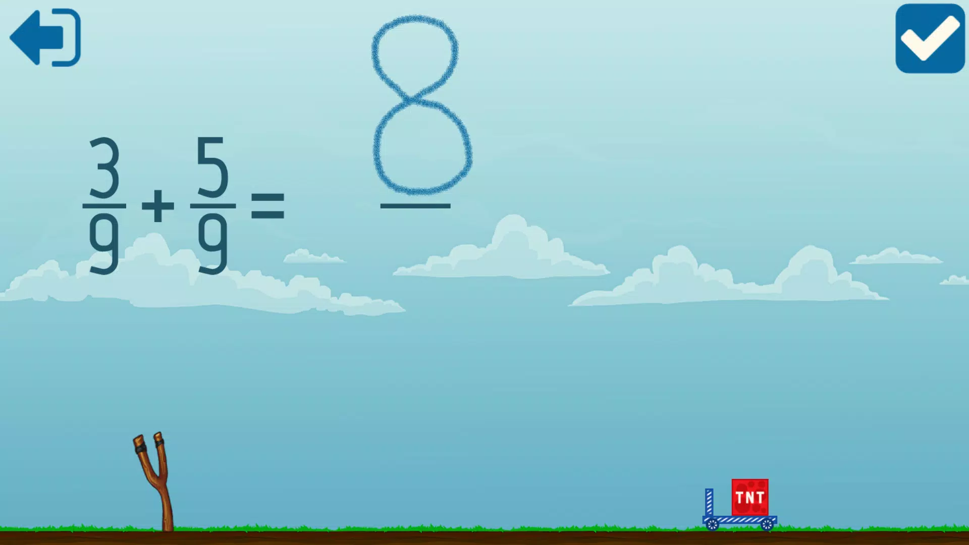 Adding Fractions Math Game Captura de pantalla 2