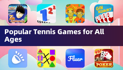 Beliebte Tennis-Spiele für alle Altersgruppen