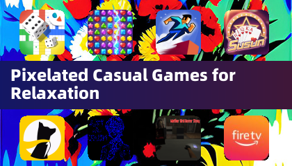 リラクゼーション向けのピクセルアートカジュアルゲーム
