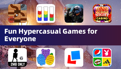 모든 사람을 위한 재미있는 하이퍼캐주얼 게임