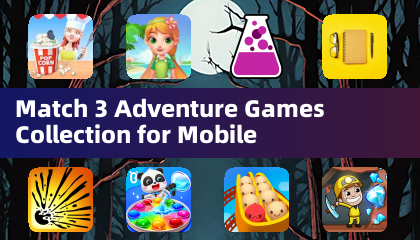 モバイル用マッチ3アドベンチャーゲームコレクション